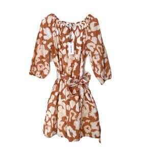 Elizabeth And James Uptown Dress Womens Large Casual Day Glow Tie Dye